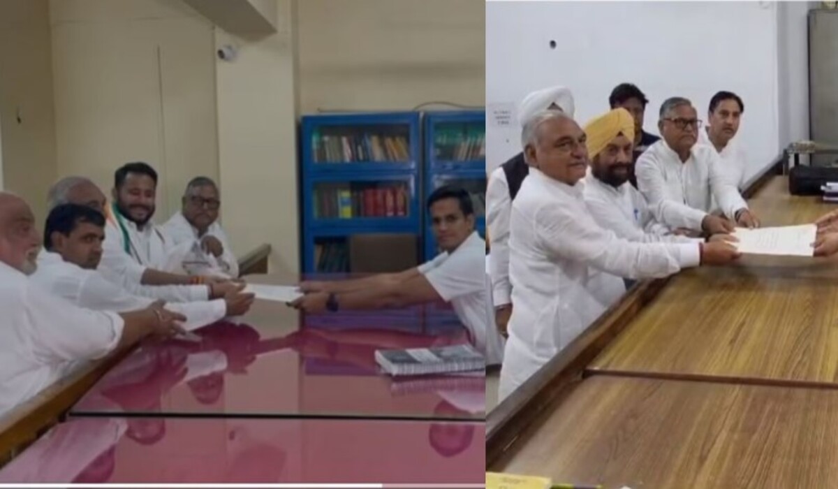 You are currently viewing Haryana: Congress ने करनाल से लोकसभा के साथ-साथ विधानसभा के लिए भी उम्मीदवारों की नामांकन किया, मुख्यमंत्री के सामने उम्मीदवारों की घोषणा की