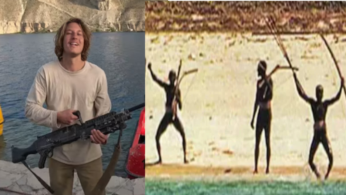 You are currently viewing सदी की सबसे खतरनाक हिमाकत: अमेरिकी यूट्यूबर की सनक से खतरे में पड़ी हजारों साल पुरानी जनजाति, सेंटिनल द्वीप में घुसकर रख आया डाइट कोक और नारियल; पोर्ट ब्लेयर में हुआ गिरफ्तार