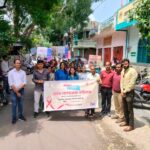 जिले में सघन एड्स जागरूकता अभियान का शुभारंभ रैली निकालकर किया गया