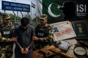 Read more about the article बंगाल बॉर्डर से पाकिस्तानी जासूस गिरफ्तार: ISI से कनेक्शन, फर्जी दस्तावेजों से भारत में रह रहा था